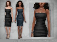 Rouge Dress. for Sims 4