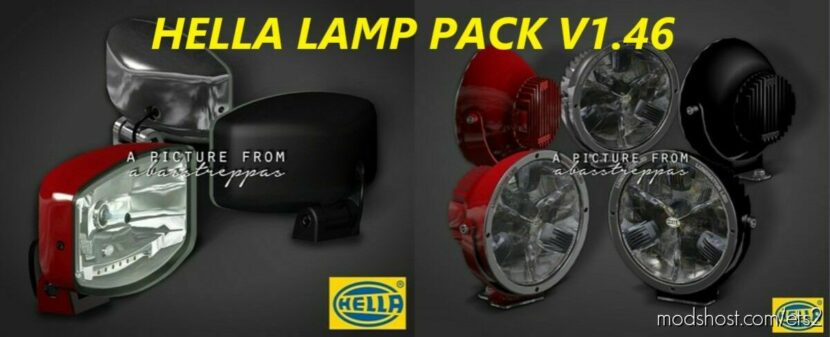 Hella Lamp Pack by abasstreppas v1.46 for Euro Truck Simulator 2