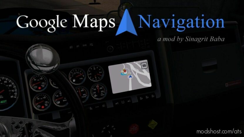 Google Maps Navigation V2.6.2 for American Truck Simulator