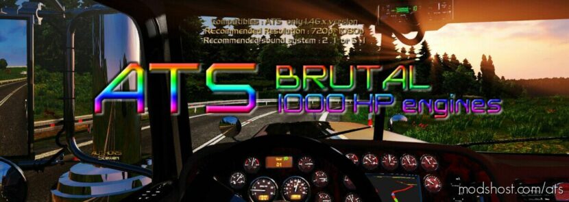 Brutal 1000 HP Engines By Stewen [1.46] for American Truck Simulator