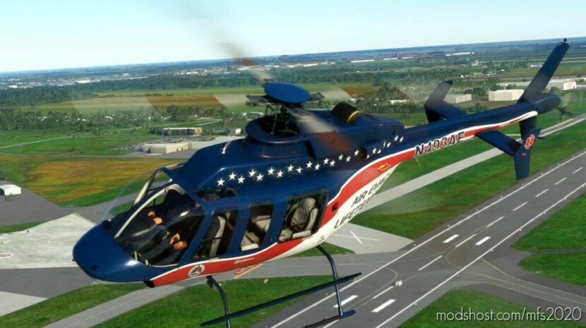 Bell 407 N493AE for Microsoft Flight Simulator 2020