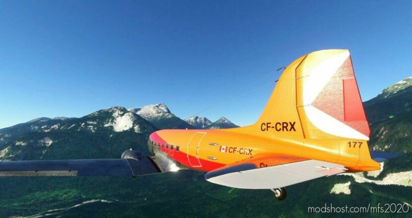 Douglas DC-3 Cpair (Cf-Crx) for Microsoft Flight Simulator 2020