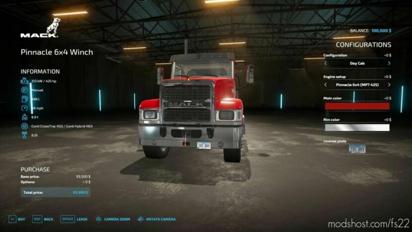 Mack Trucks With Winch for Farming Simulator 22