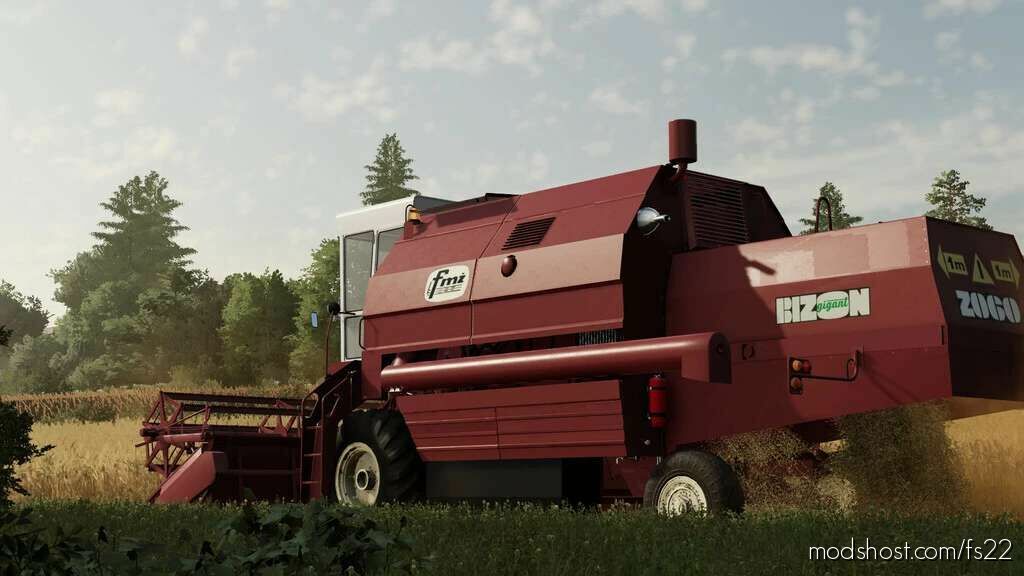 Bizon Z056 Farming Simulator 22 Combine Mod Modshost 8533