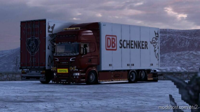 Scania RJL Tandem RED Schenker for Euro Truck Simulator 2