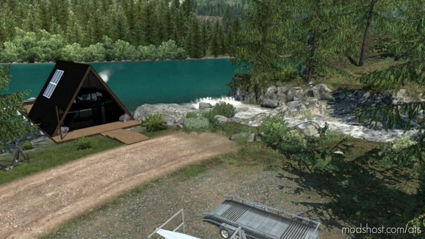 Washington Lake cabin (A-Frame) v1.04 1.46 for American Truck Simulator