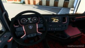 RED Interior For Scania S & R 2016 for Euro Truck Simulator 2