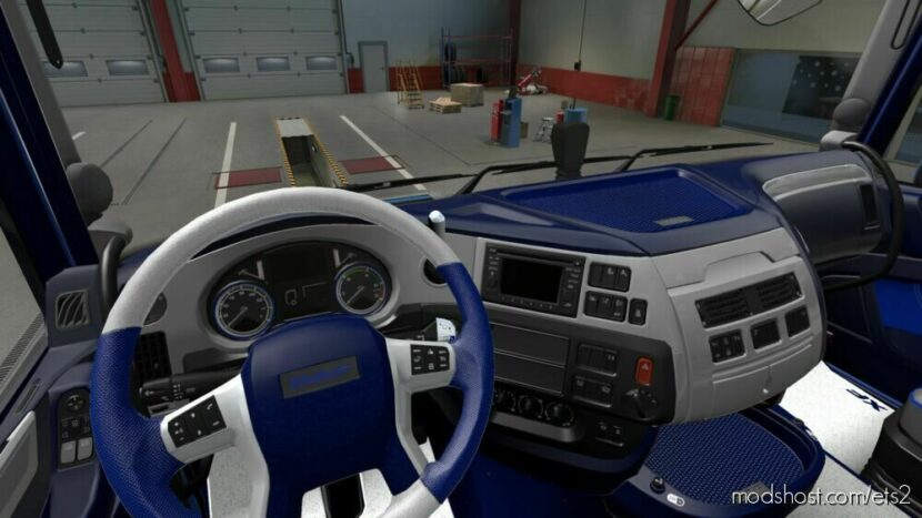 DAF Euro 6 Blue-Grey Interior for Euro Truck Simulator 2