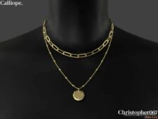 Sims 4 Accessory Mod: Calliope Necklace (Image #3)