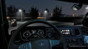 ETS2 Scania Mod: Next GEN Tachograph Warning Light And Overspeed Warning (Image #2)