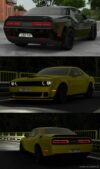 ETS2 Dodge Car Mod: Challenger SRT Hellcat Widebody 2018 V1.2 1.46 (Image #2)