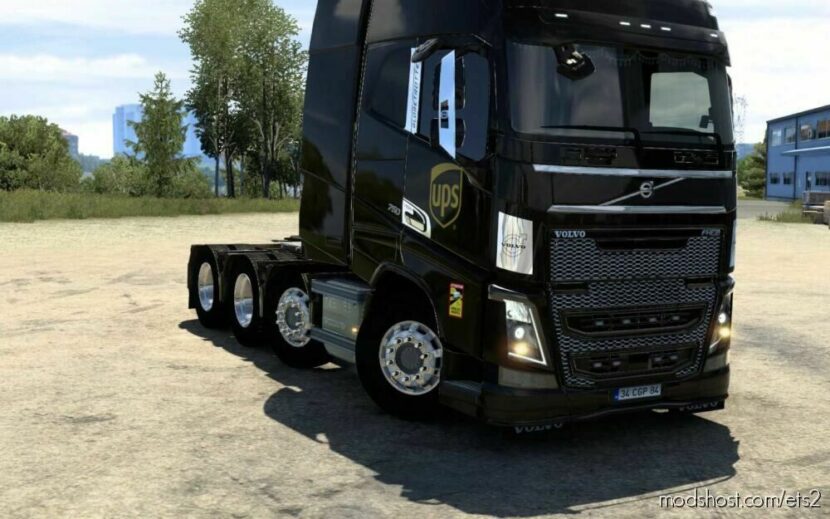 Skin Volvo FH 2012 UPS [1.40 – 1.46] for Euro Truck Simulator 2
