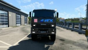 ETS2 Kamaz Truck Mod: 65225 + Lowbed Trailer 1.46 (Image #2)