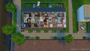 Sims 4 Mod: Colorful Townhouses (Image #5)