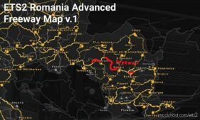 Romania Advanced Freeway Map V.1 (ALL Versions) for Euro Truck Simulator 2
