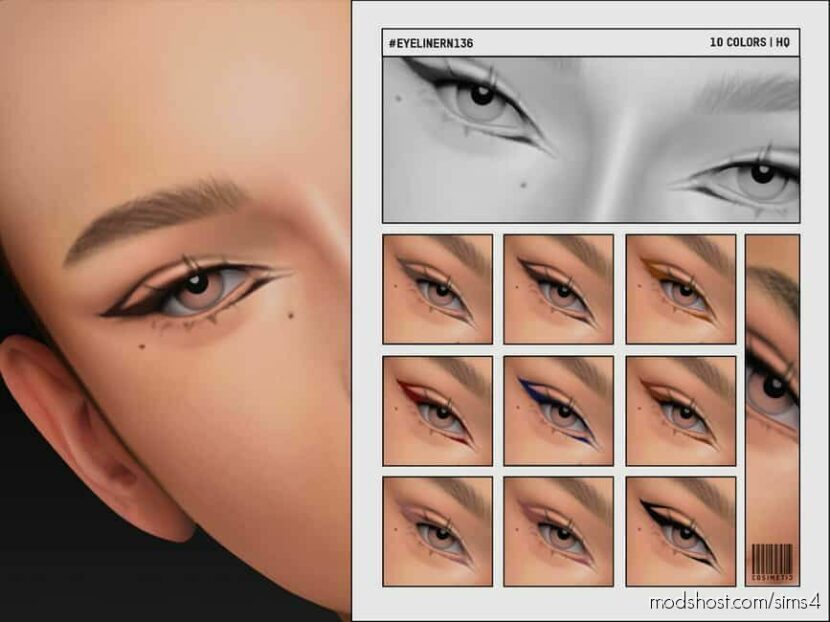 Eyeliner N136 for Sims 4