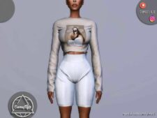 Sims 4 Female Clothes Mod: SET 194 – Blouse (Image #2)