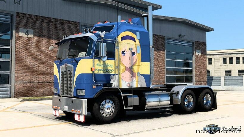 Kenworth K100 Alice Zuberg – Sword ART Online Anime Skin for American Truck Simulator