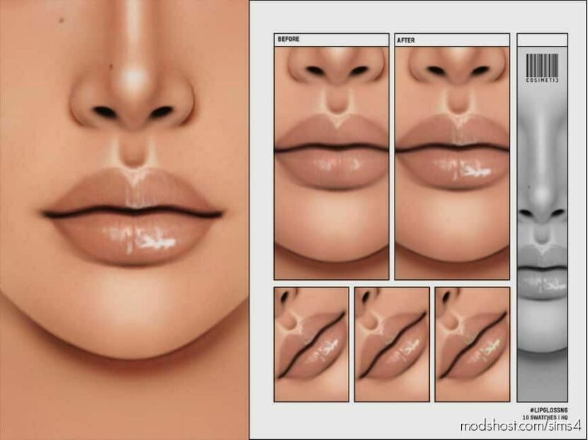 Lipgloss | N6 for Sims 4
