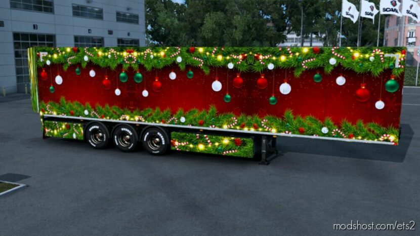 Christmas Trailer Skin 2022 for Euro Truck Simulator 2