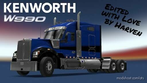 KENWORTH W990 BY HARVEN V1.2.7 1.46 for American Truck Simulator