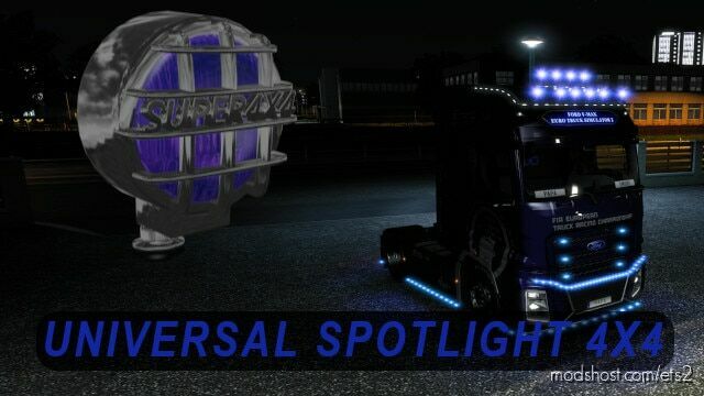Universal Spotlight Lamp 4X4 for All Trucks v1.0 for Euro Truck Simulator 2