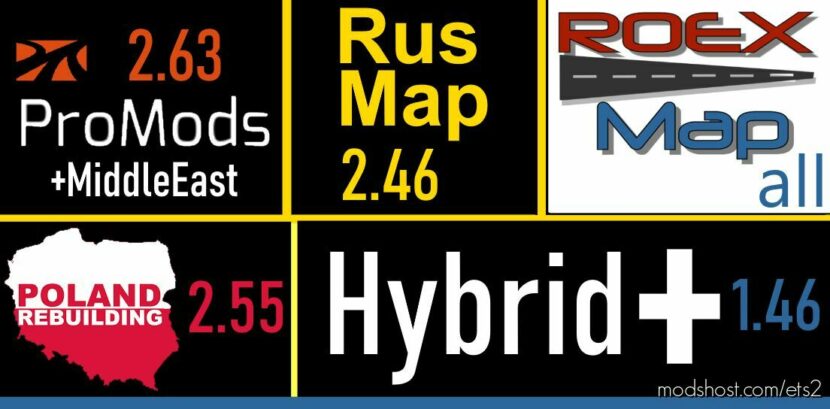 Hybrid Plus Road Connection v1.46 for Euro Truck Simulator 2