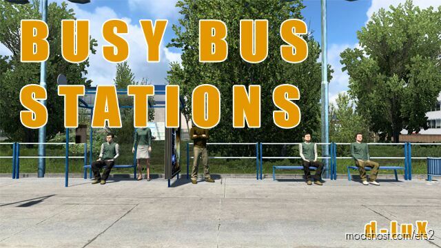 Busy Bus Stations v1.0 1.46 for Euro Truck Simulator 2