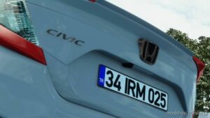 ETS2 Honda Car Mod: Civic FC5 / FK8 V2 1.46 (Image #2)