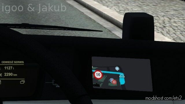 Waze Navigation Mod – Dark Edition for Euro Truck Simulator 2