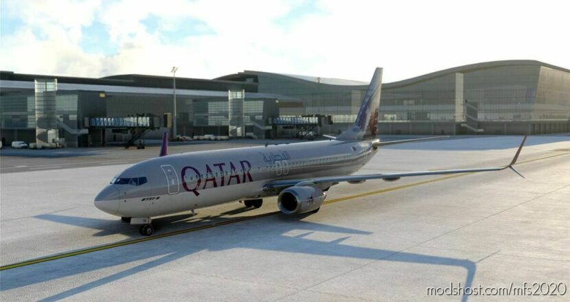 Pmdg 738 SSW Qatar Airways (A7-Qtr) for Microsoft Flight Simulator 2020