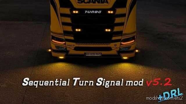 Sequential Turn Signal Mod V5.2 for Euro Truck Simulator 2