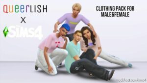 Sims 4 Female Clothes Mod: Queerlish Clothing Pack (Image #2)