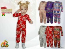Toddler Girl Christmas Collection 226 – Retexture for Sims 4