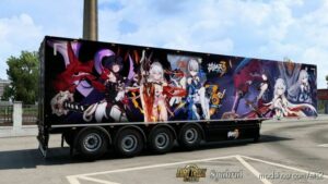 ETS2 Mod: Honkai Impact 3 Trailer Skin (Image #3)