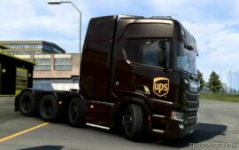 Skin Scania R 2016 UPS [1.40 – 1.46] for Euro Truck Simulator 2