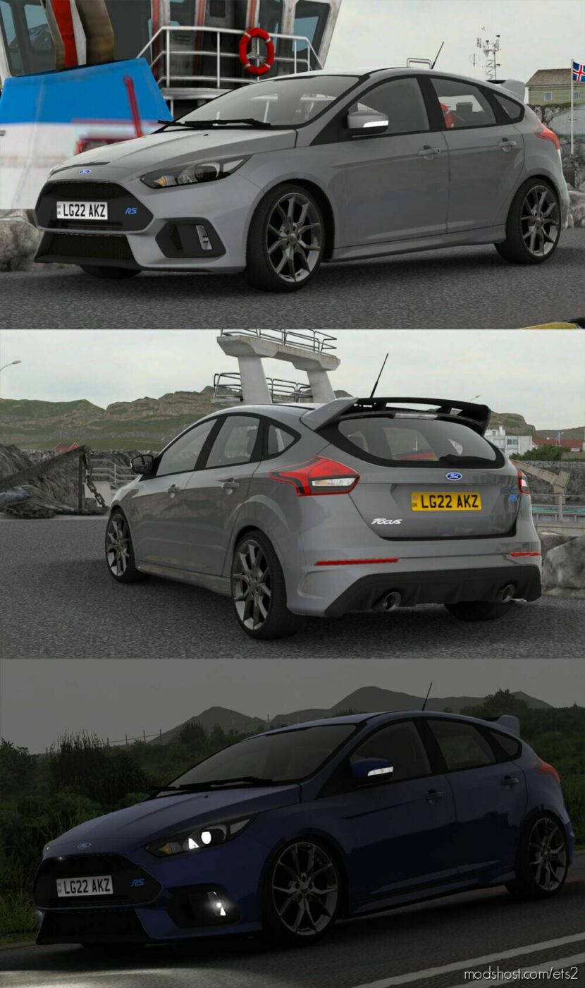 Ford Focus RS MK3 2017 V2.3 [1.46] for Euro Truck Simulator 2