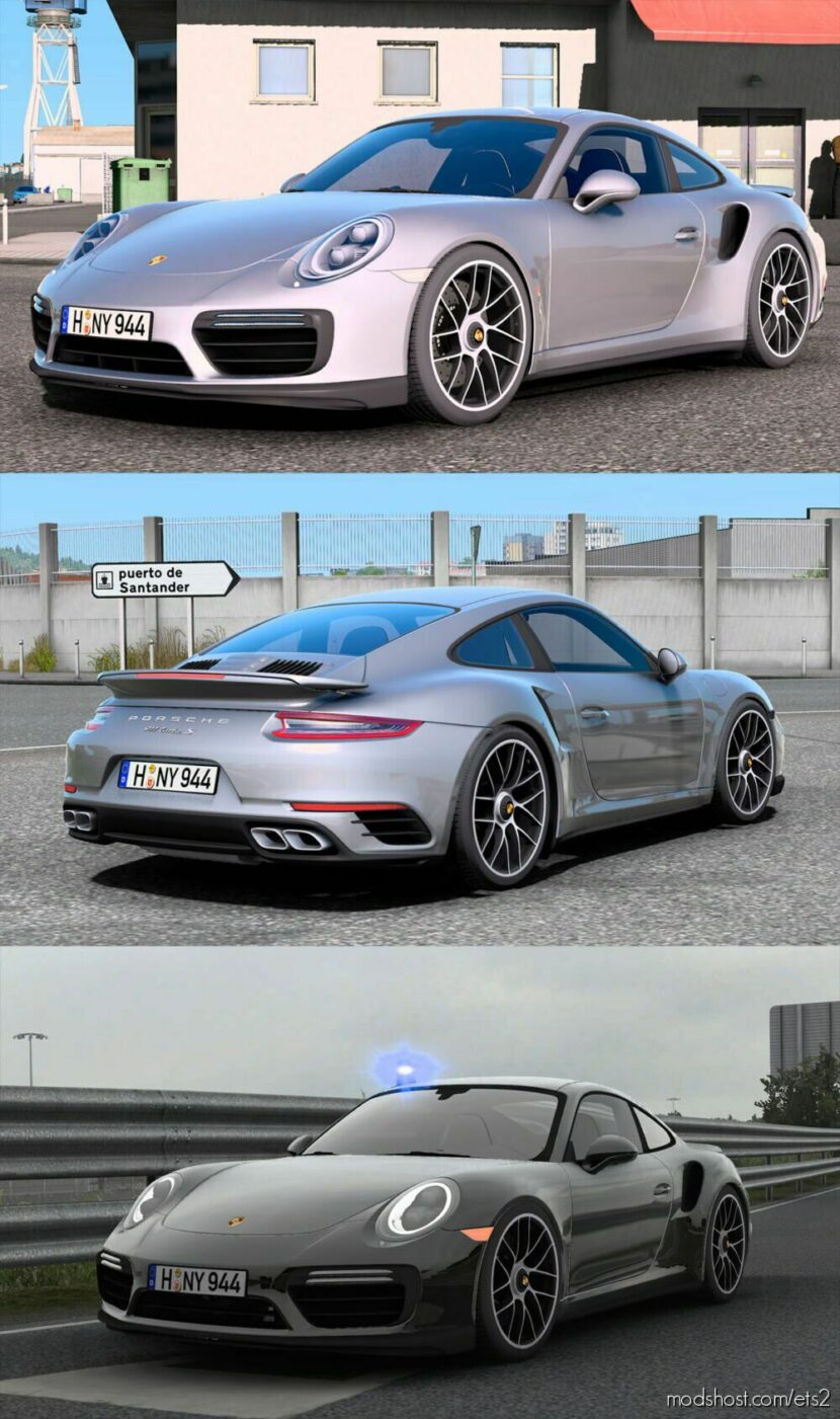 Porsche 991.2 911 Turbo S 2016 V1.3 [1.46] for Euro Truck Simulator 2