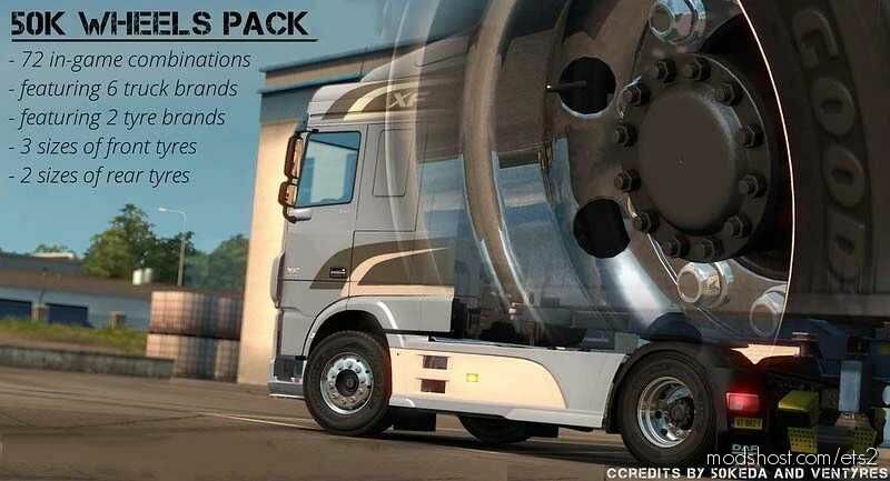 50K Wheels Pack V4.6 for Euro Truck Simulator 2
