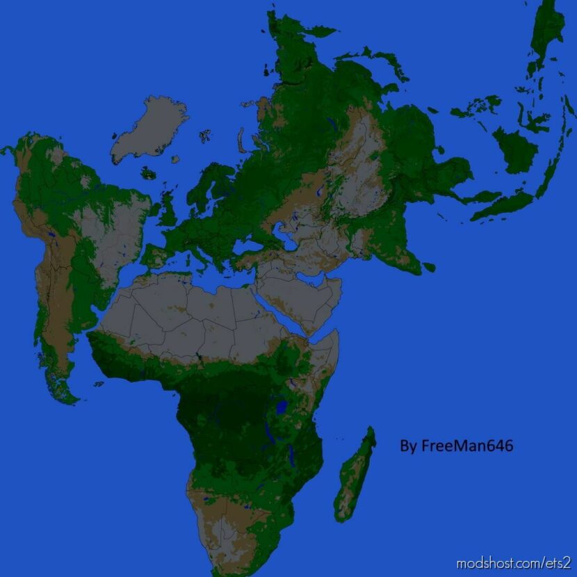 All World Map v2.7.2 1.46 for Euro Truck Simulator 2