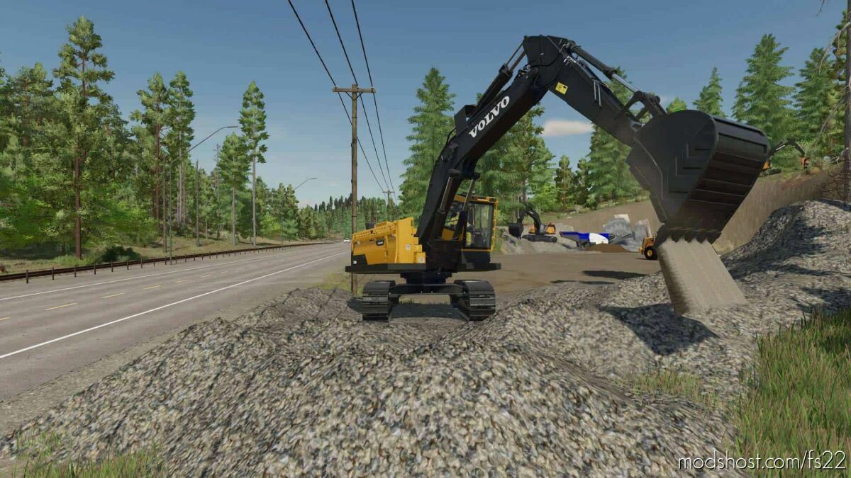 Volvo Ewr150 Farming Simulator 22 Forklift Mod Modshost 5331