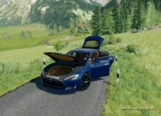 FS22 Tesla Car Mod: Model S (Image #5)