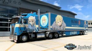 ATS Kenworth Mod: K100 Kaho Hinata – Blend S Anime Combo Skin (Image #2)