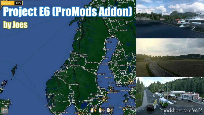 Project E6 – Promods Addon v2.1 1.46 for Euro Truck Simulator 2