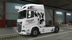 DAF XG & XG+ I Love Anime Decal Skin for Euro Truck Simulator 2