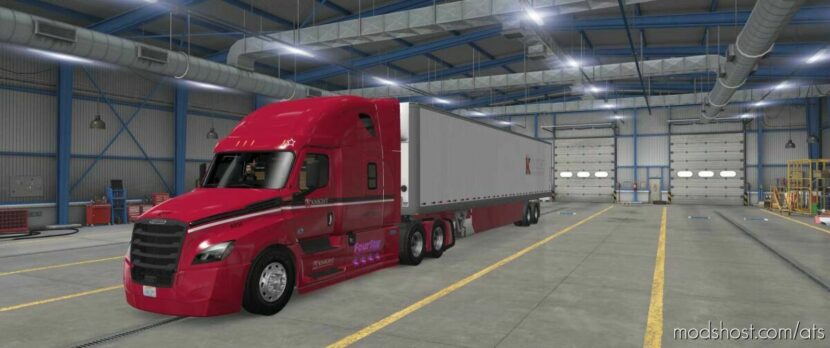 Knight Transportation Cascadia Truck Skin And Trailer Skin for American Truck Simulator