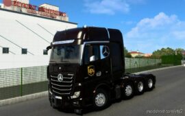 Skin Mercedes Benz NEW Actros UPS [1.40 – 1.46] for Euro Truck Simulator 2