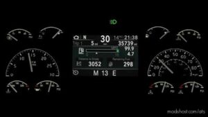 Volvo VNL 2018 Improved Dashboard V1.2.1 for American Truck Simulator