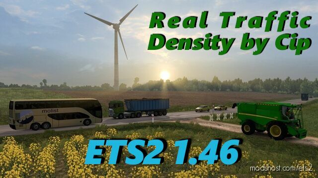 Real Traffic Density [1.46].D for Euro Truck Simulator 2
