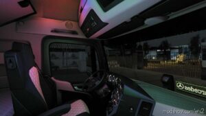 ETS2 Interior Mod: Actros Plus MP4 Cabin Overhaul v1.6.1 Hotfix (Image #4)